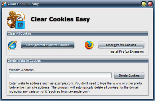 Clear Cookies Easy :: Clear All Unwanted Cookies with a Single Click